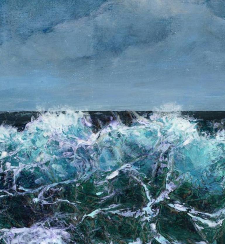 Original Figurative Seascape Mixed Media by Alison Adams
