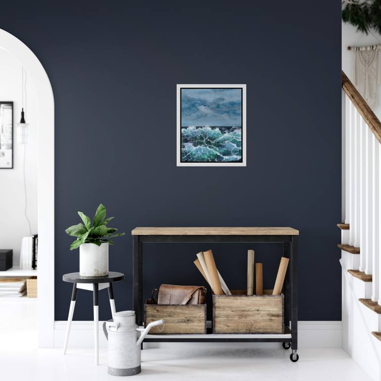 Original Figurative Seascape Mixed Media by Alison Adams