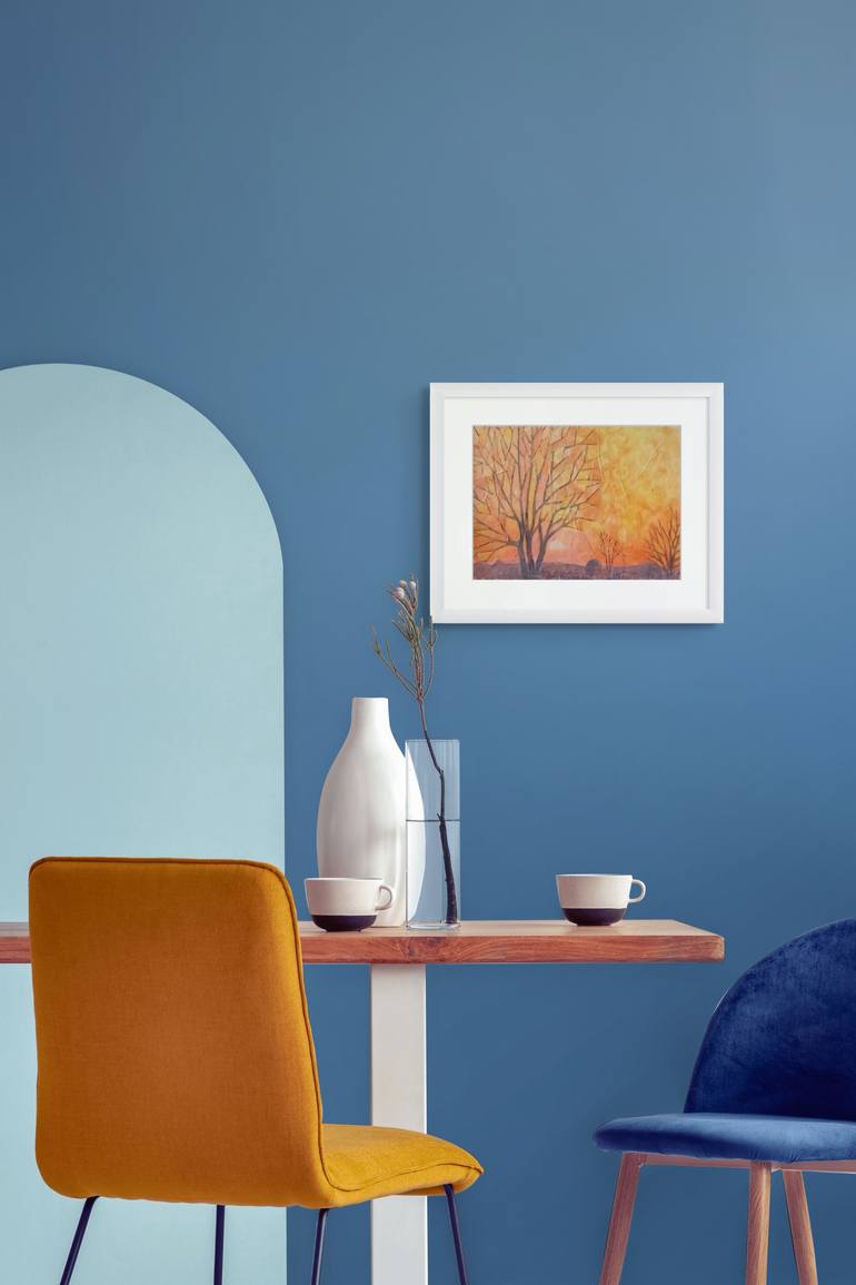 Original Abstract Landscape Mixed Media by Alison Adams