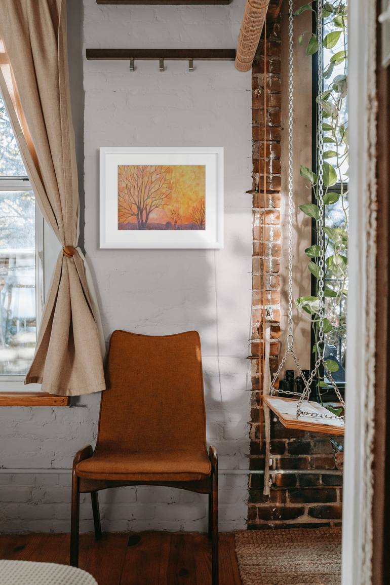 Original Abstract Landscape Mixed Media by Alison Adams