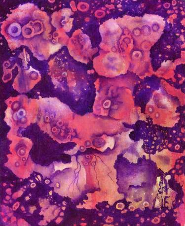 Original Abstract Outer Space Paintings by Alison Adams