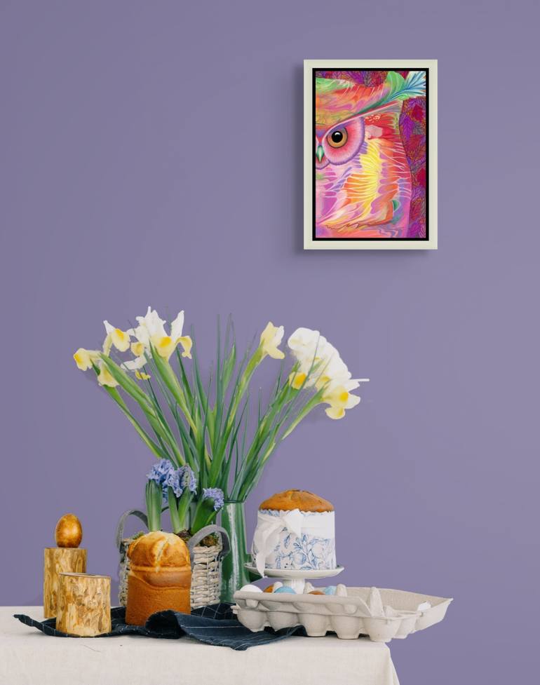 Original Abstract Animal Painting by Alison Adams