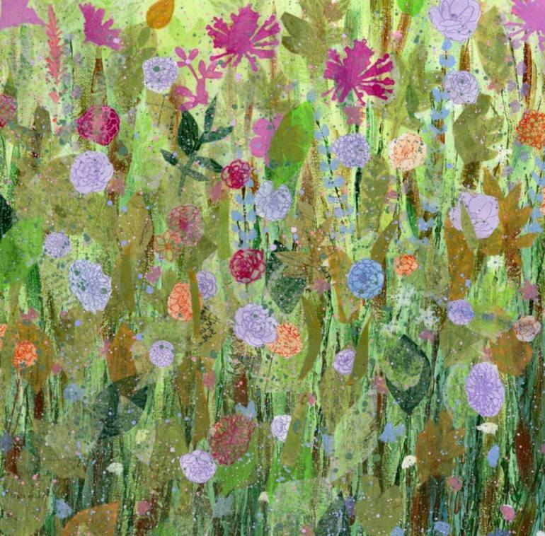 Original Abstract Landscape Mixed Media by Alison Adams