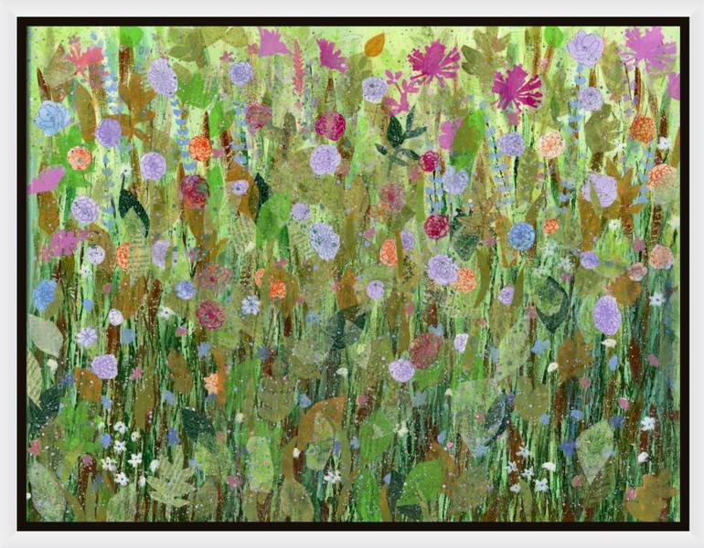 Original Abstract Landscape Mixed Media by Alison Adams