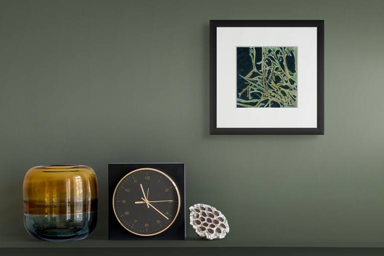 Original Abstract Botanic Painting by Alison Adams