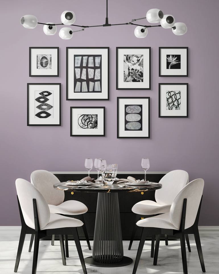 Original Abstract Geometric Collage by Alison Adams