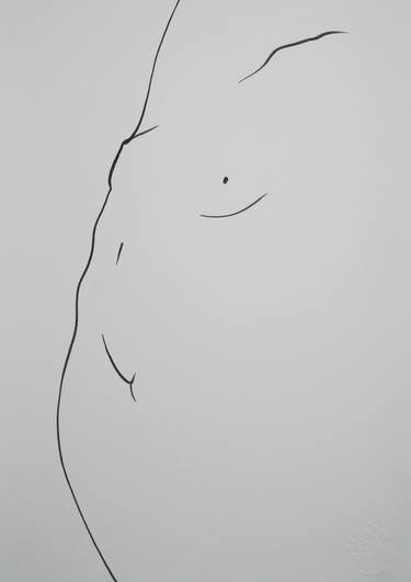 Original Figurative Body Drawings by Andrea Solaja