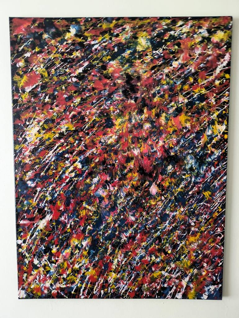 Original Abstract Expressionism Abstract Painting by Rosa Cisneros