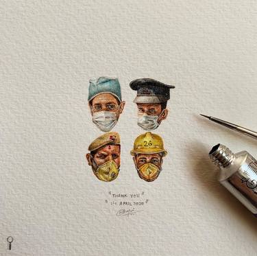 Original People Paintings by Ritesh Bagai