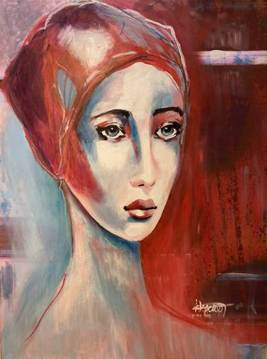 Original Figurative People Paintings by Elke Wegener