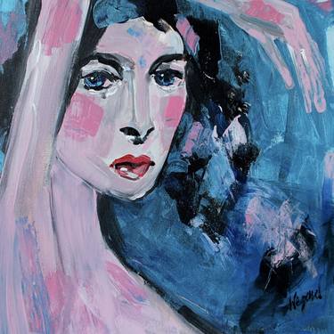 Original Expressionism Women Paintings by Elke Wegener