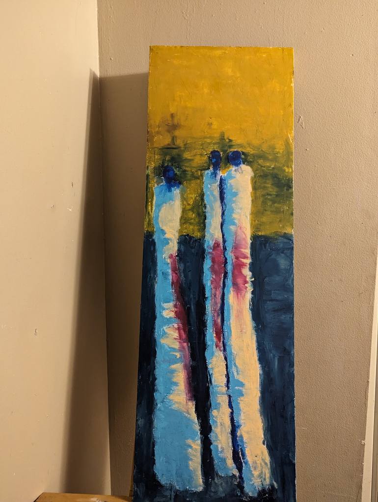 Original Abstract Expressionism Religion Painting by Phalecia Young