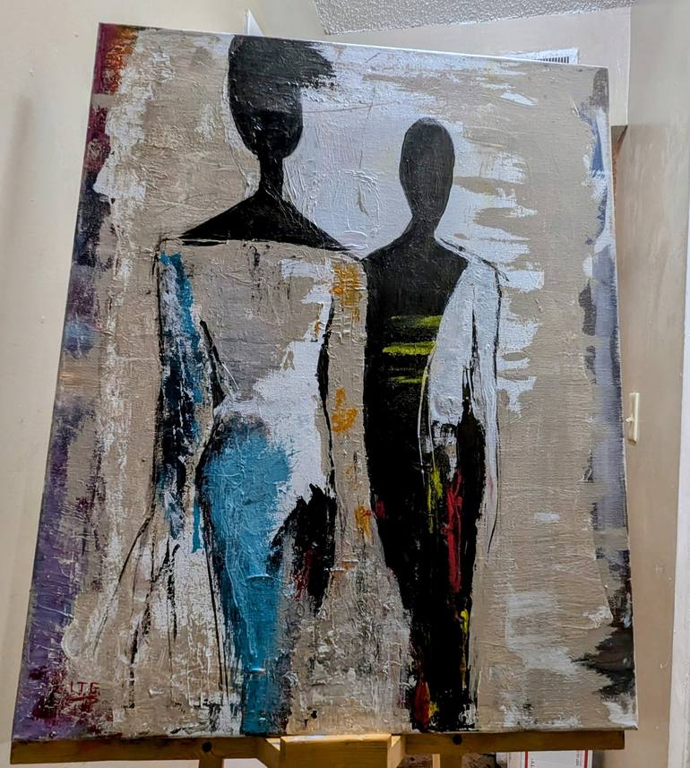 Original Abstract Expressionism Abstract Painting by Phalecia Young