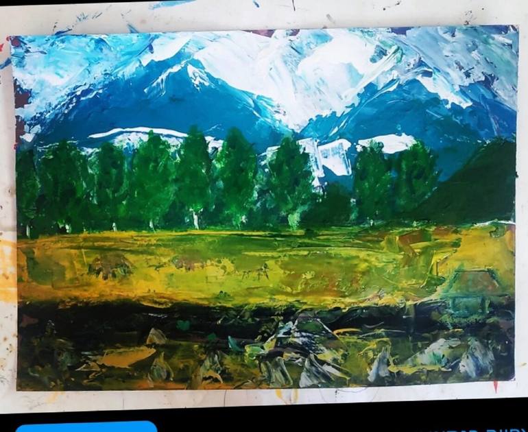 Original Landscape Painting by ben  yezhak levi