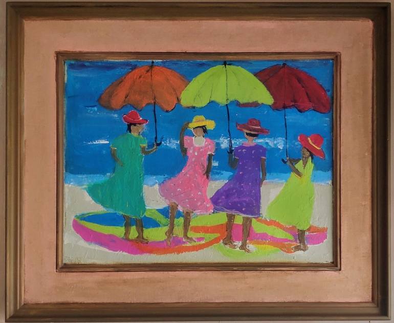 Original Abstract Expressionism Women Painting by Ben  Yezhak Levi