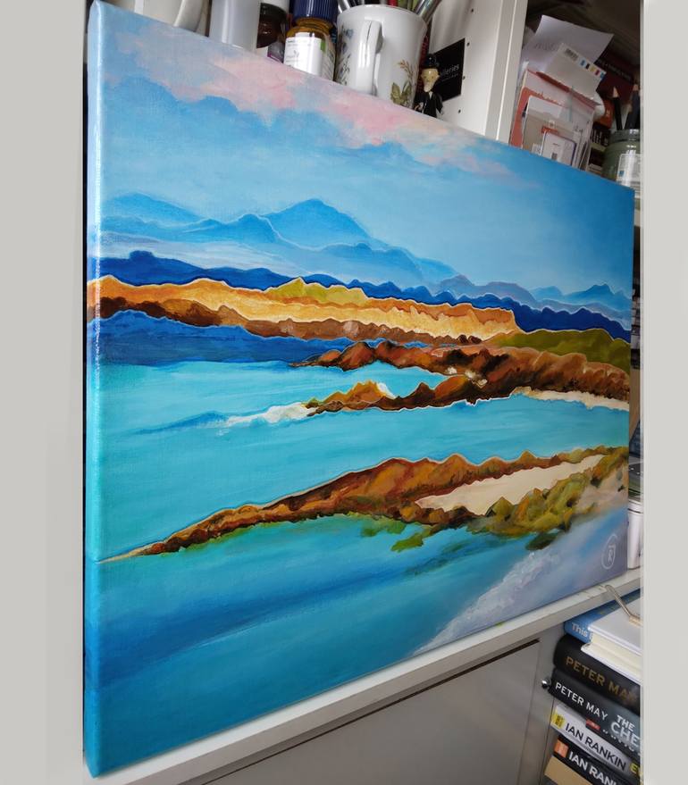 Original Seascape Painting by Rhia  Janta-Cooper