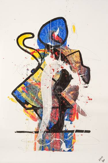 Print of Dada Abstract Paintings by Daffke Hollstein
