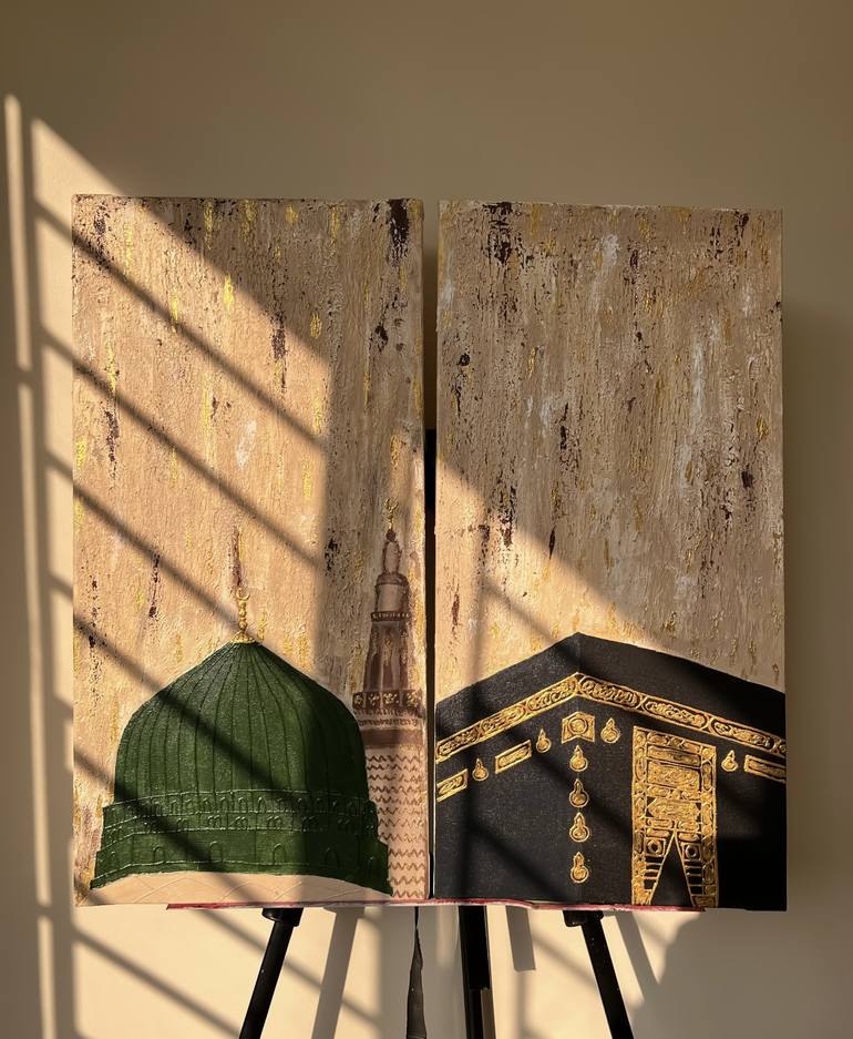 Original Abstract Architecture Paintings by Sufia Ahmed