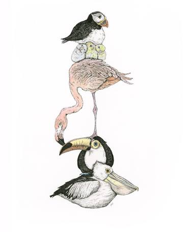 Print of Illustration Animal Drawings by Sarah Jean Holt