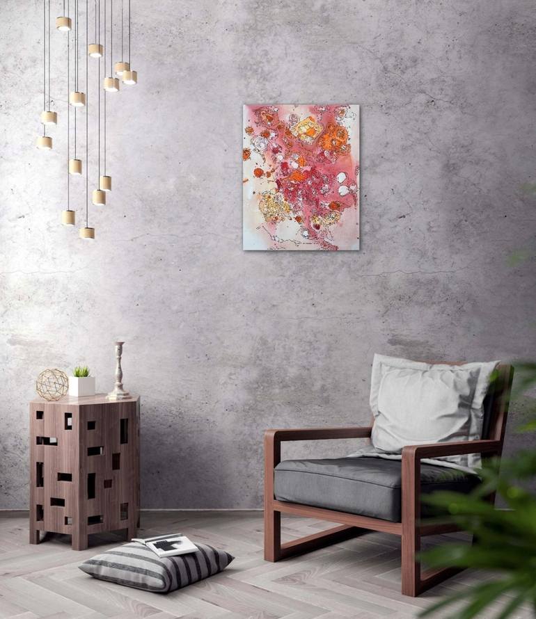 Original Abstract Expressionism Floral Painting by Aaron Anderson