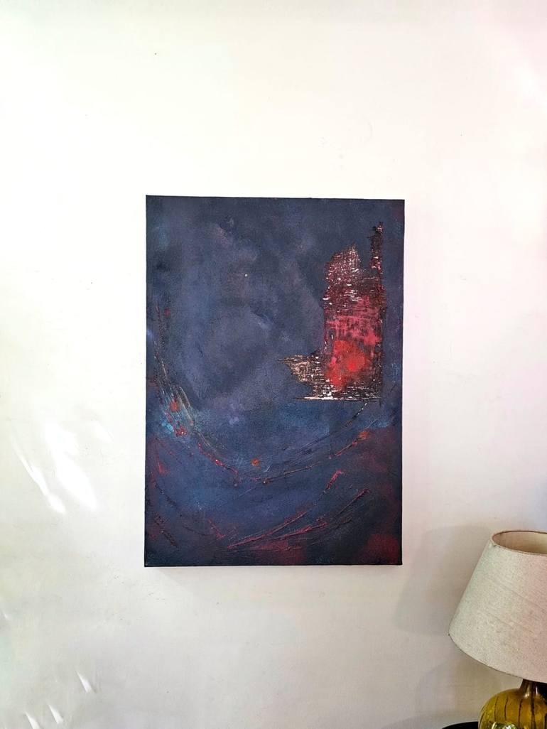 Original Abstract Expressionism Abstract Painting by Anjali Misra