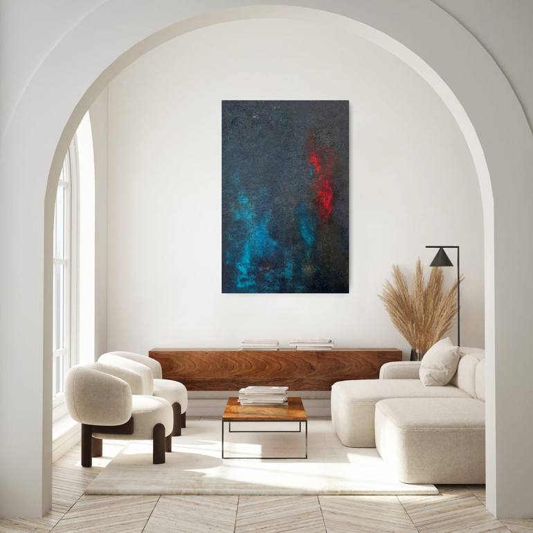 Original Abstract Expressionism Abstract Painting by Anjali Misra