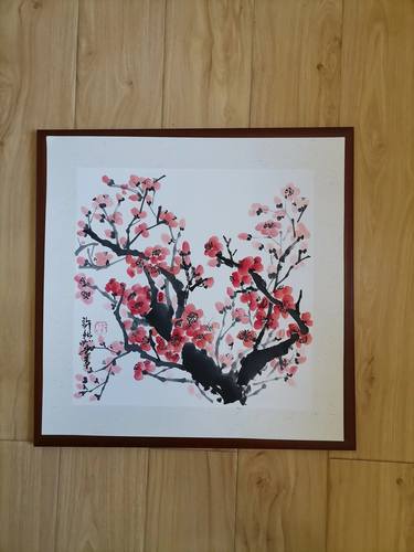 Handpainted Original Chinese painting,Plum Blossom,Chinese art thumb