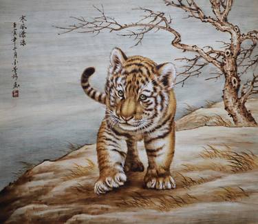 Original Animal Paintings by Jinfang Lu