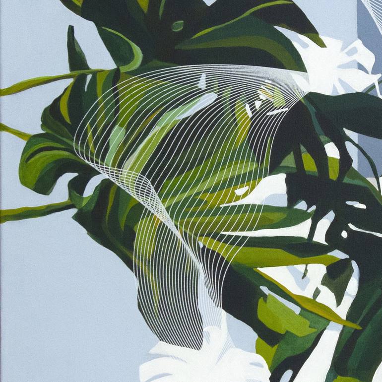 Original Abstract Botanic Painting by Aoife Tolerton