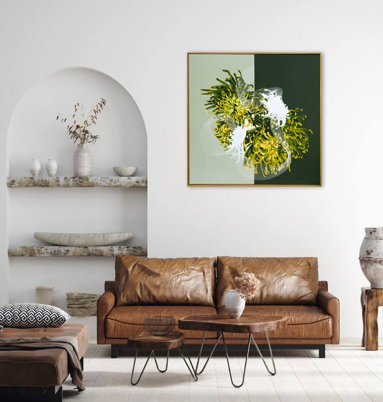 Original Abstract Botanic Painting by Aoife Tolerton