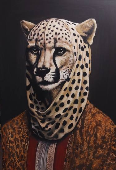 Original Portraiture Cats Paintings by Merujan Alikhanyan