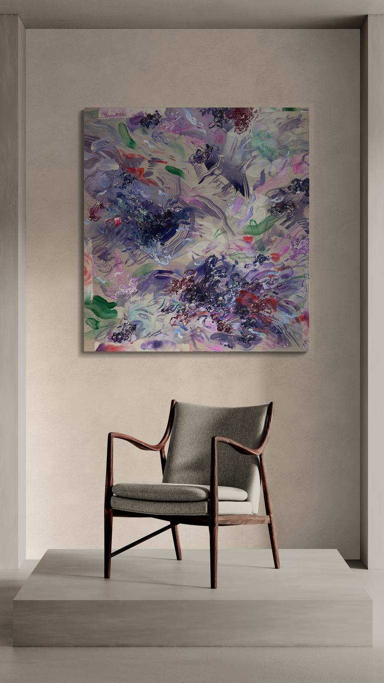 Original Abstract Expressionism Abstract Painting by Ryniee Decheser