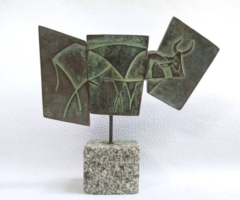 Original Abstract Animal Sculpture by Vasilena Stancheva