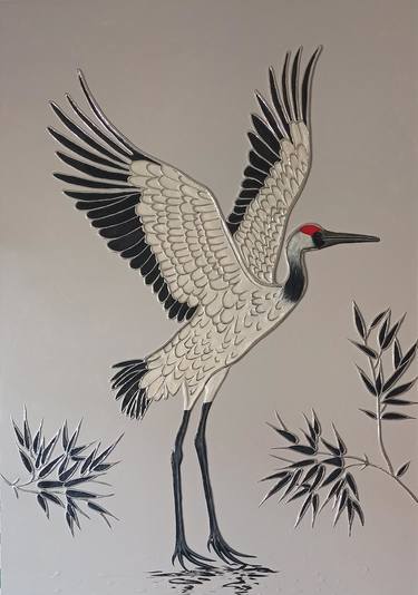 Original Art Deco Animal Paintings by Viktoriia Vrublevska