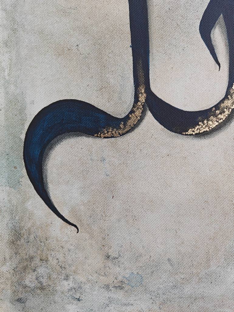 Original Symbolism Calligraphy Painting by Ifrah Anjum