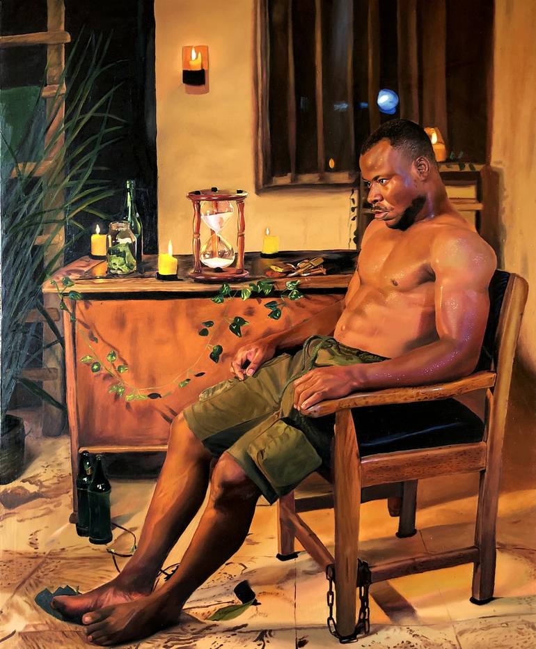 Original Figurative Body Painting by Emeka Emmanuel