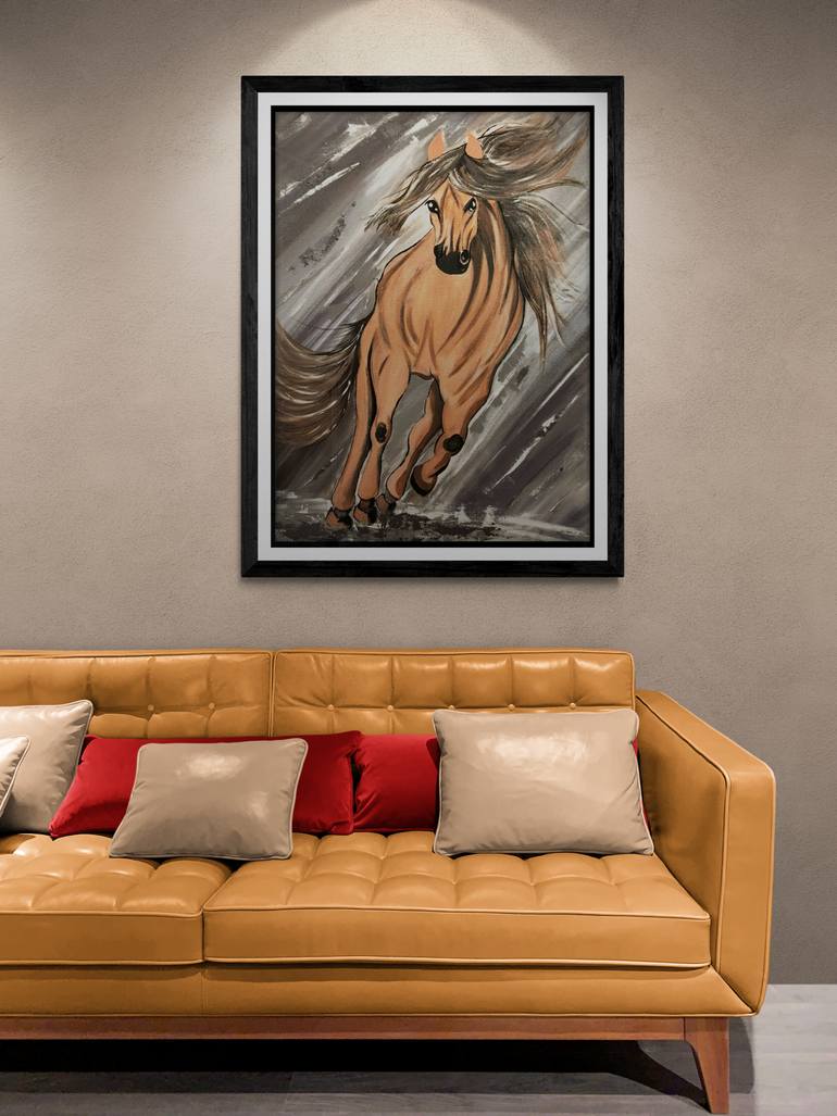 Original Expressionism Animal Painting by Maya Rehman