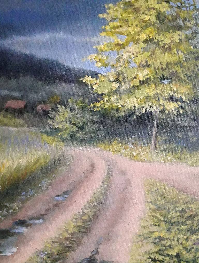 Original Realism Landscape Painting by Yuliia Zaverukha