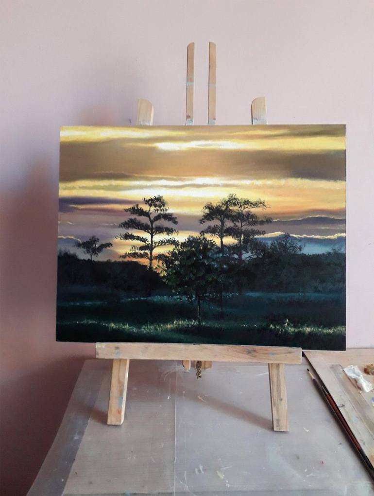 Original Landscape Painting by Yuliia Zaverukha