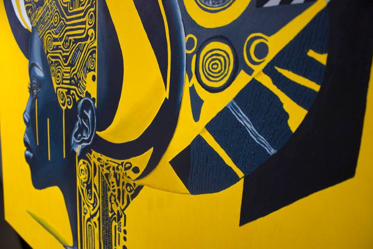 Original Conceptual Abstract Painting by Andr Bel