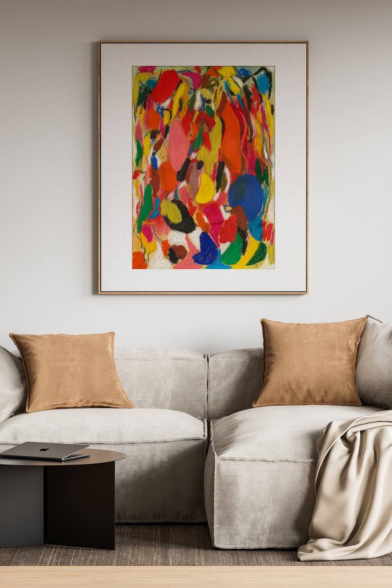 Original Abstract Expressionism Abstract Painting by Daniela Galvão