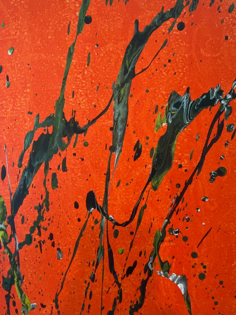 Original Abstract Painting by Sylvaine Lebreton