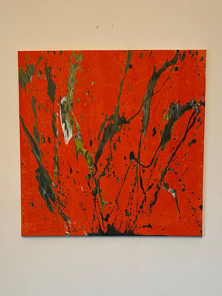 Original Abstract Painting by Sylvaine Lebreton