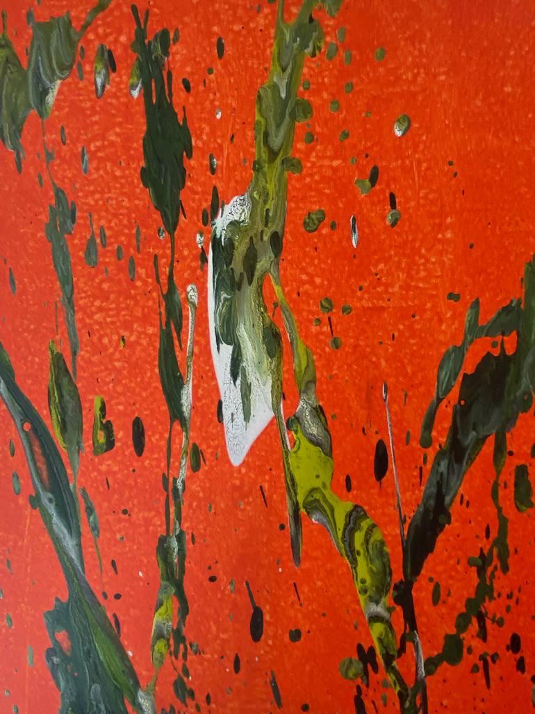 Original Abstract Painting by Sylvaine Lebreton