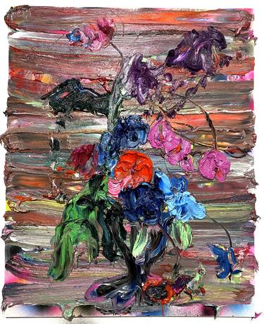Original Contemporary Floral Painting by Marie Pmudafort