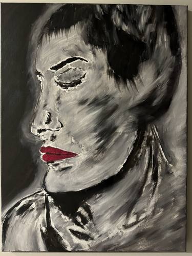 Original Abstract Women Painting by Ben Hastibakhsh