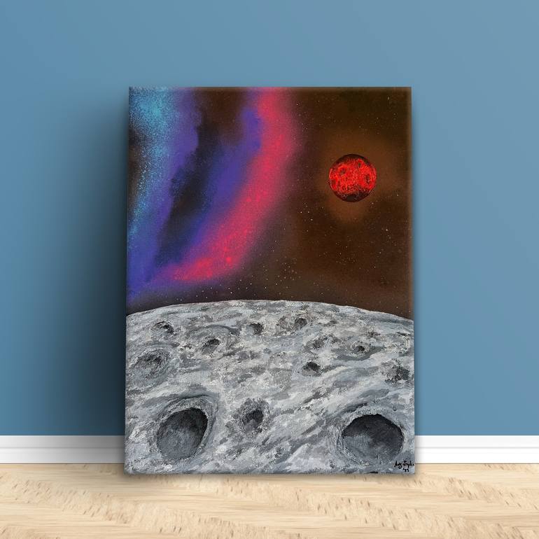 Original Contemporary Outer Space Painting by Arte Del CaSt