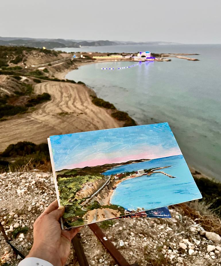 Original Contemporary Landscape Painting by Maria Umanets