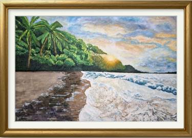 Original Impressionism Beach Paintings by Annie Shoaib