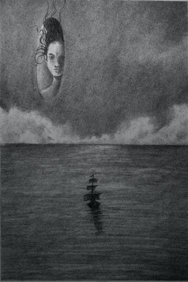 Original Surrealism Seascape Drawings by joselito Mojica